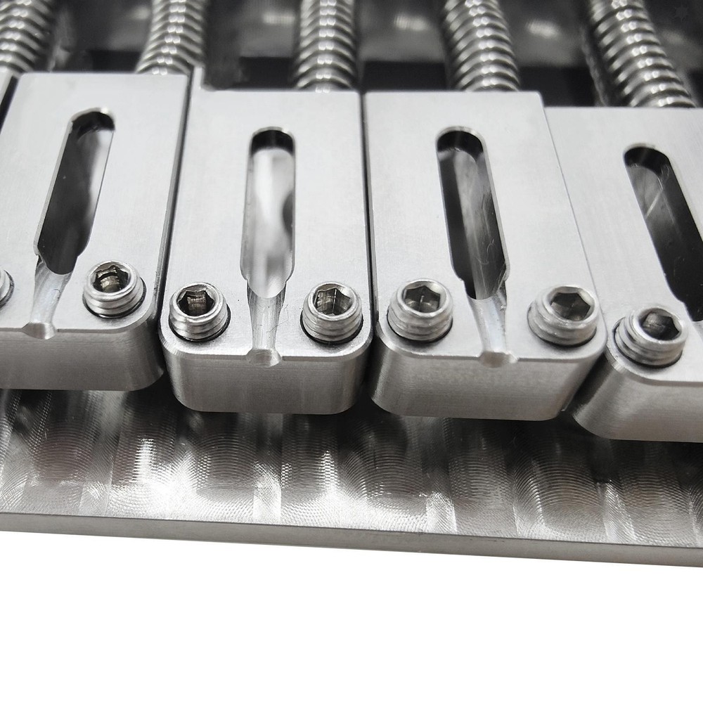 Headless Guitar Bridge Stainless Steel Fixed Bridge Top Easy Installation