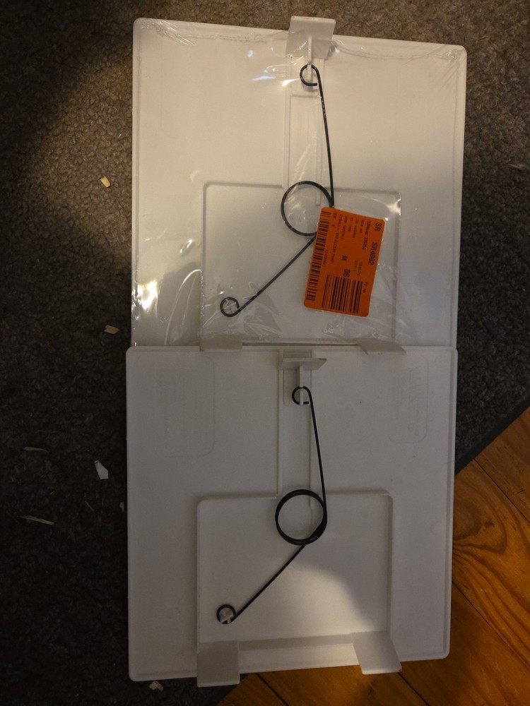 2 Pack Watts Spring Fit Drywall Access Panel for Plumbing, Wiring  White 8x8