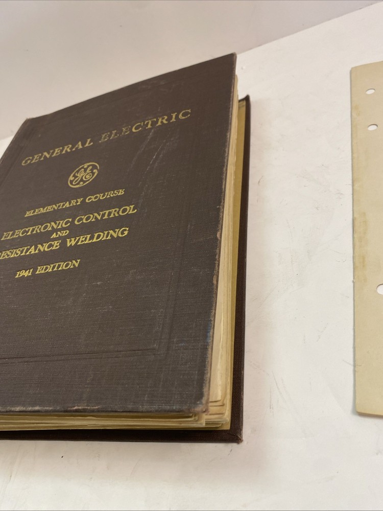 General Electric GE Elementary Course Electronic Control Resistance Welding 1941