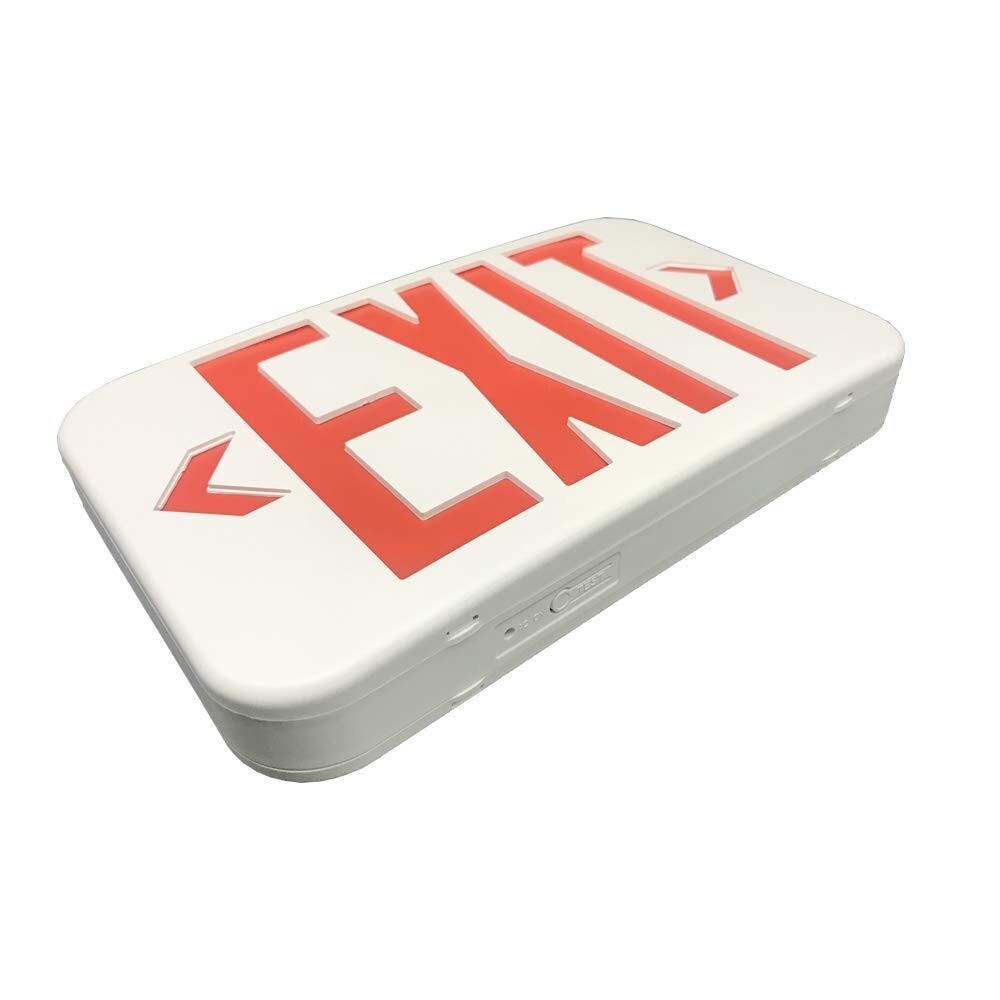 Commercial LED Emergency Exit Sign UL Certified Double Face Exit Battery Backup