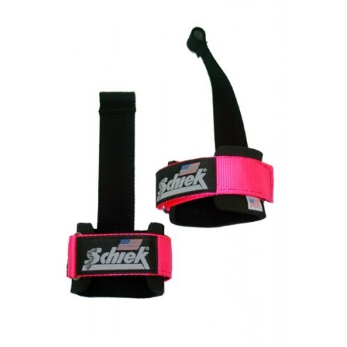 Schiek Model 1000DLS Dowel Power Lifting Straps Enhanced Grip and Stability Pink