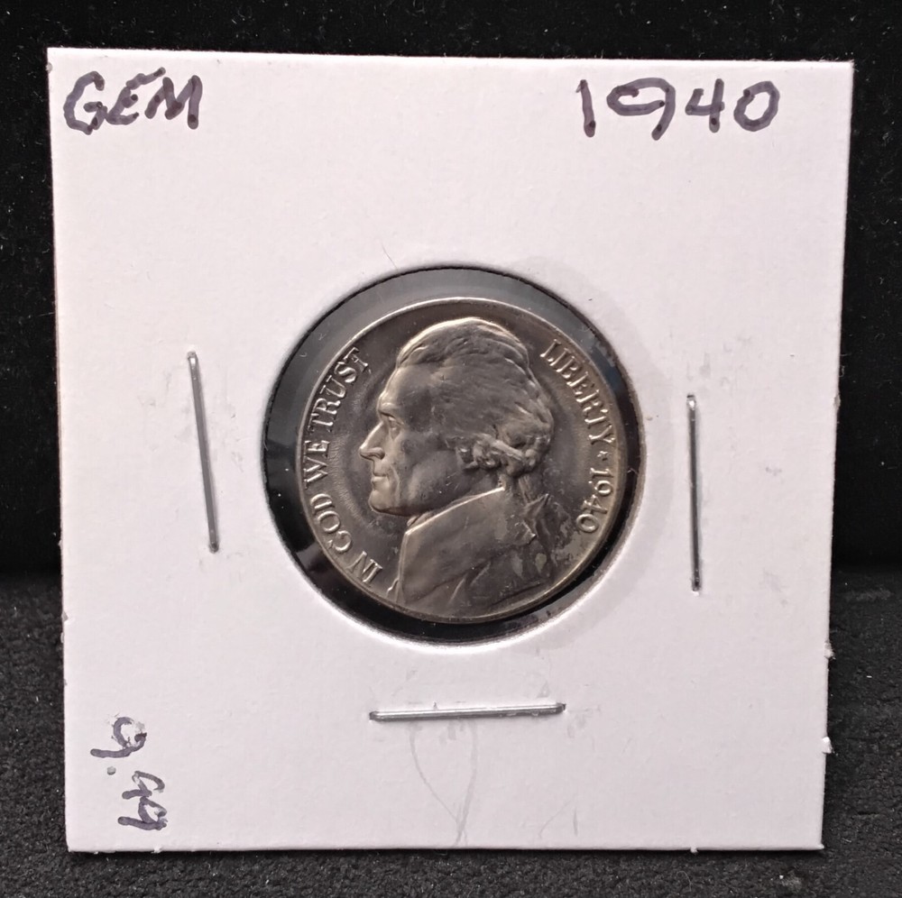 1940 JEFFERSON NICKEL - GEM - PC33