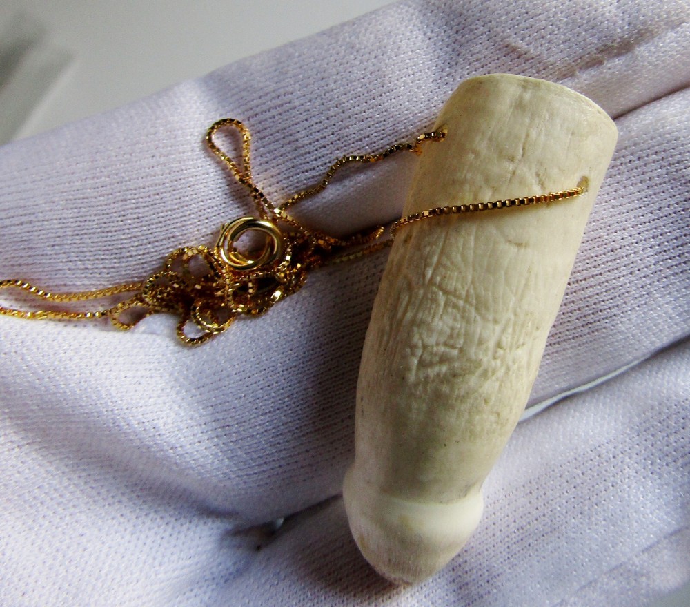 Stunning Amazonian Crocodile Tooth (Molar) - Silver Plated Gold - Genuine