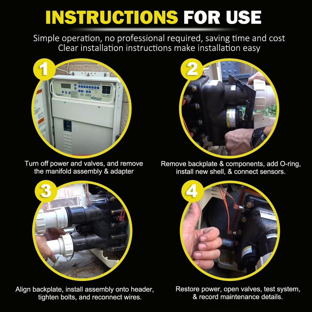 77707-0016 for Manifold Replacement Kit Pool & Spa Heater MasterTemp/Max-E-Therm