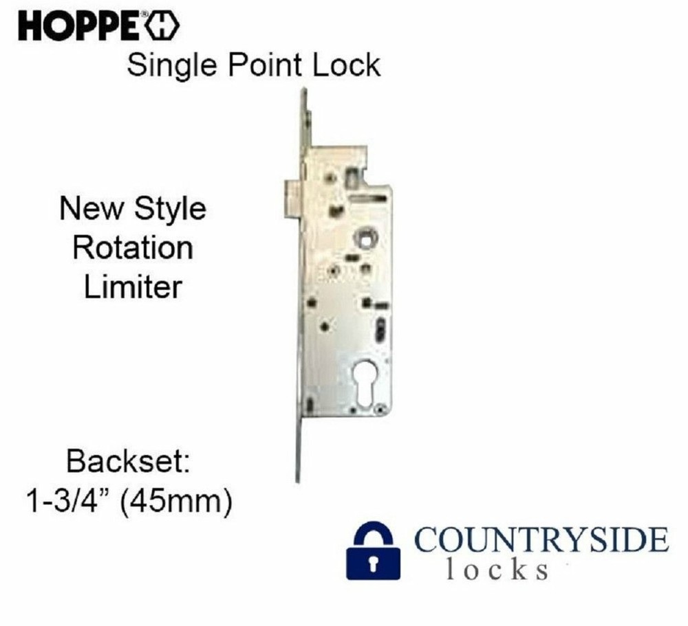 HOPPE MORTISE LOCK, 1-3/4" BACKSET SINGLE POINT LOCK SPL) 1" DEADBOLT NEW STYLE