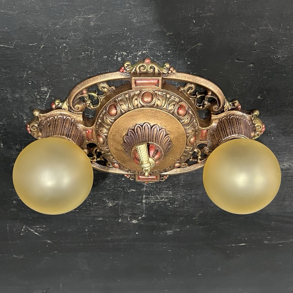 Rewired Nice Single Flush Two Socket light Fixture beautiful 118B