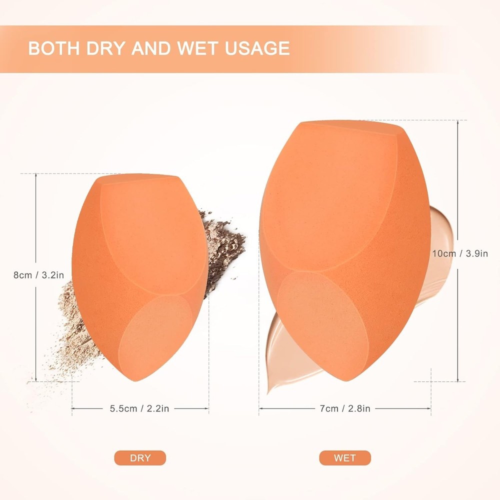 Extra Large 10cm Makeup Blender with Sponge Holder for Effortless Application