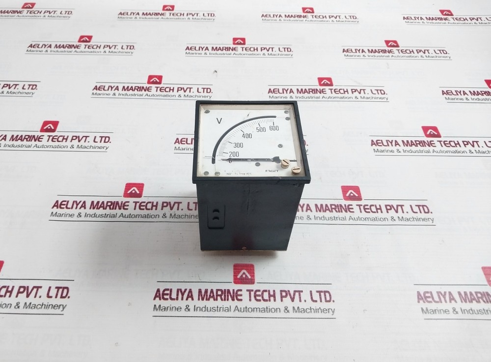 FAGET Voltmeter 0-600V 45C