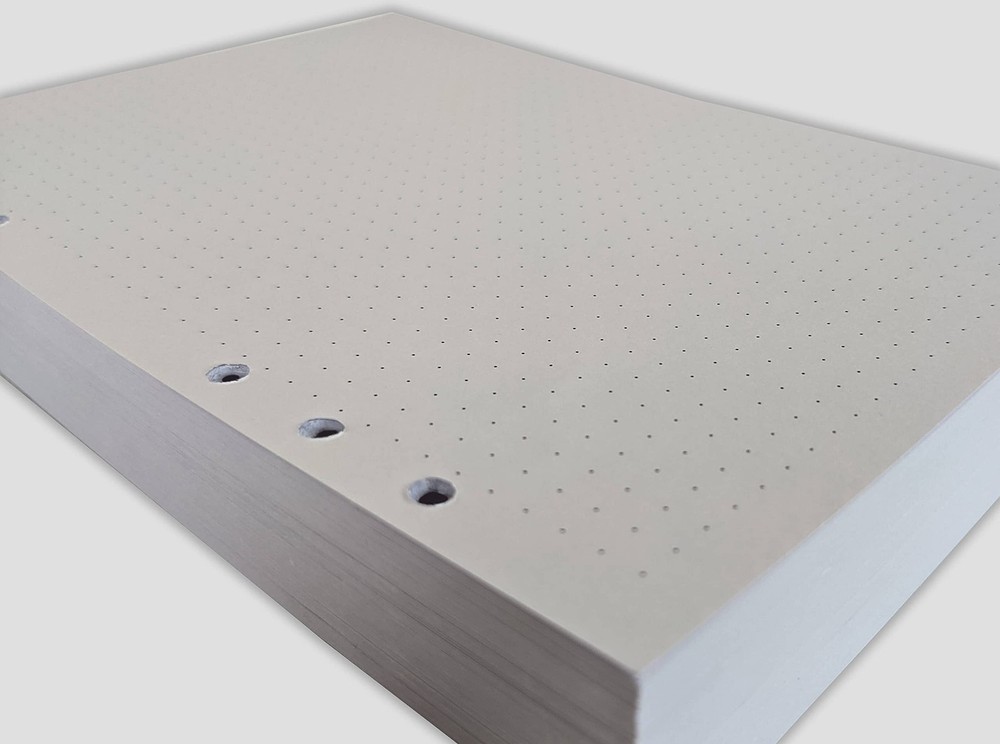 A5 Dot Grid Paper, Extra Thick, 6-Hole Punched, 400 Sheets (800 Pages), 400