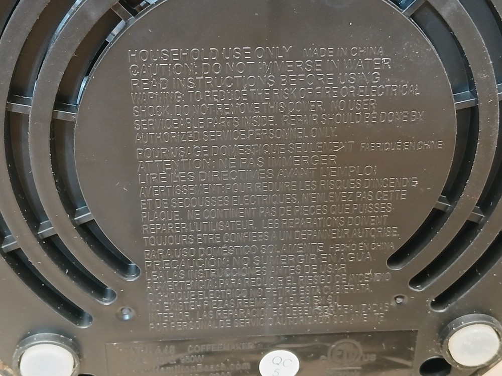 Hamilton Beach BrewStation Coffee Maker 48274 Black 12 Cup Programmable Tested