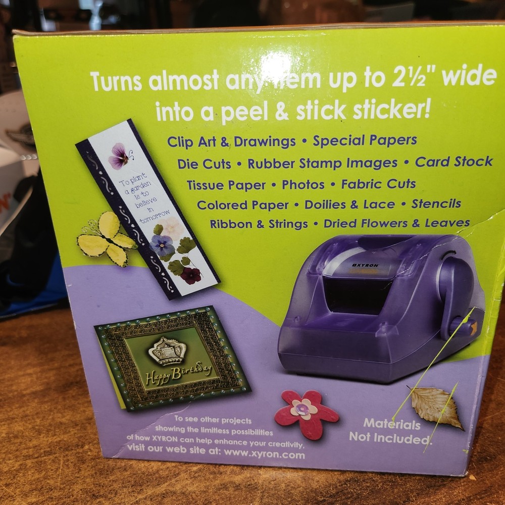 NEW - Xyron 250 Create A Sticker Maker Sealed in Box