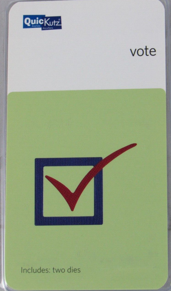 QuicKutz Vote 2x2, 2 Cutting Die Set KS-0897