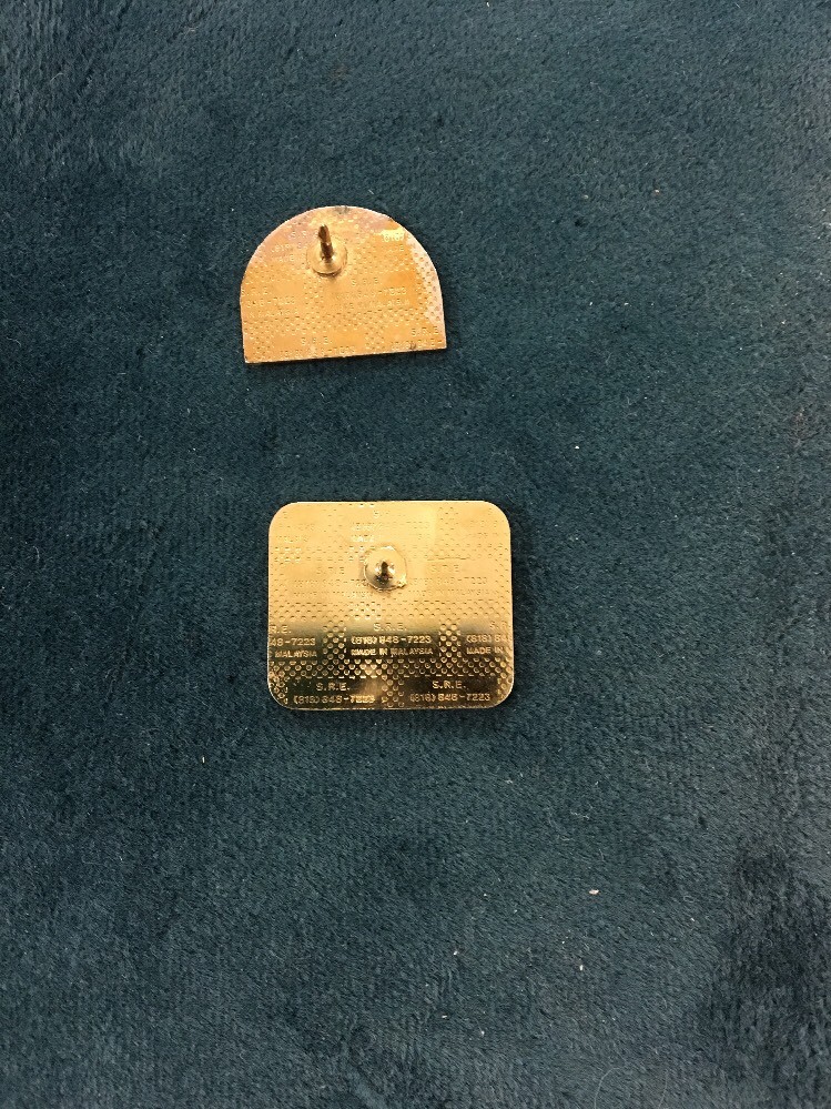 BURRELL PROFESSIONAL LABS LAPEL HAT PIN X 2