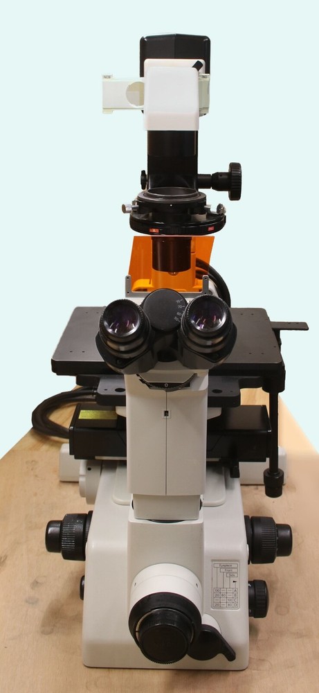 Nikon Eclipse TE300 Inverted Phase Contrast Fluorescence Microscope 5 Objectives