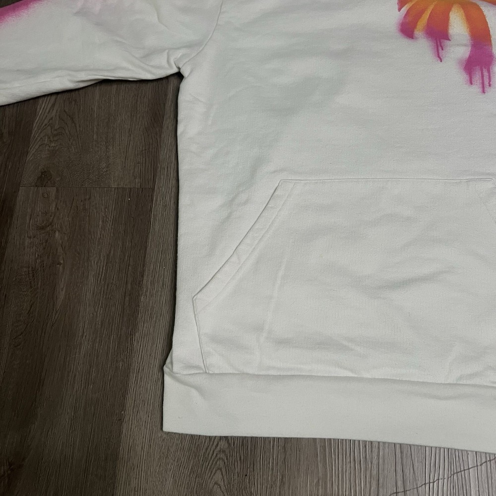 Size Medium - Palm Angels Sprayed Palm Tree White Multi - 100% AUTHENTIC