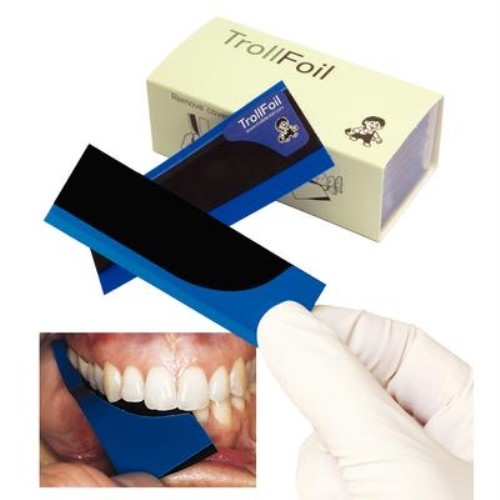 TROLLFOIL ARTICULATING FOIL – REGULAR – BLUE - 100/PKG