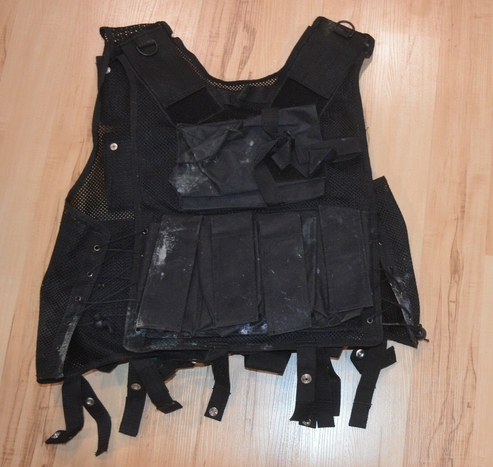 Black Mesh Paintball Tactical Vest