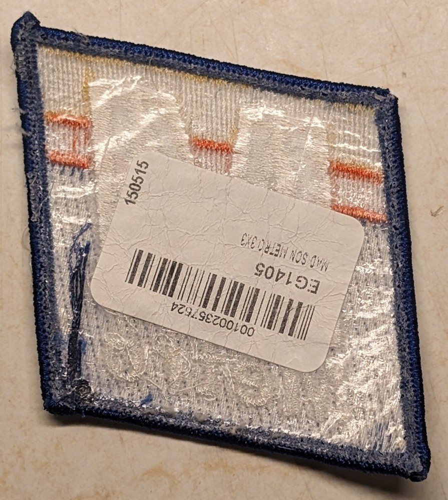 M Madison Metro Blue/Red/Yellow Patch, 2¼" ea side