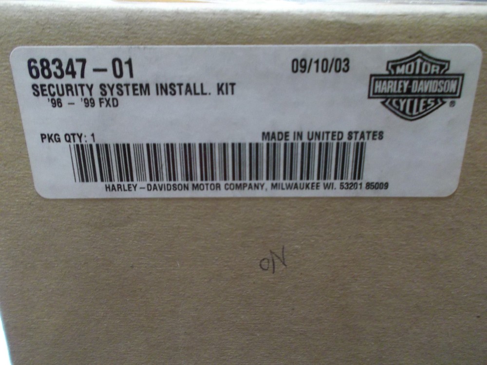 Harley Davidson Security System Kit 68347-01