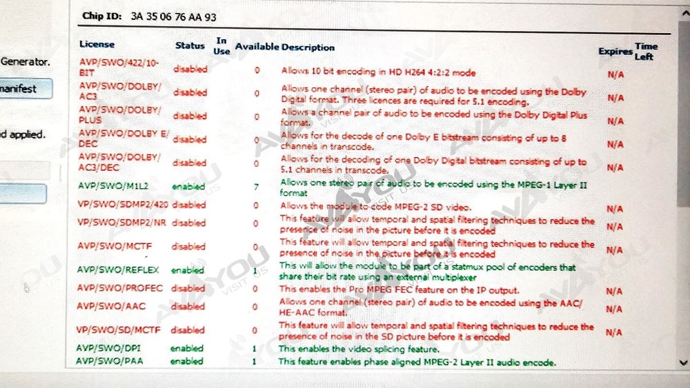 Ericsson AVP-4000 Encoder Modulator HD MPEG4 L- BAND ASI EI9001 AVP