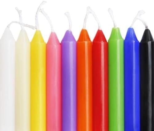 Unscented Mini Chime Ritual Spell Taper Candle Set