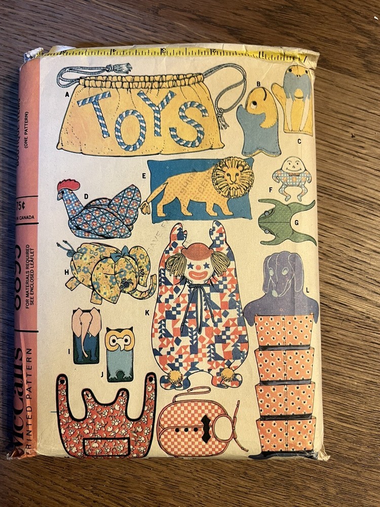 Vintage McCall's Baby Nursery Pattern Package Uncut