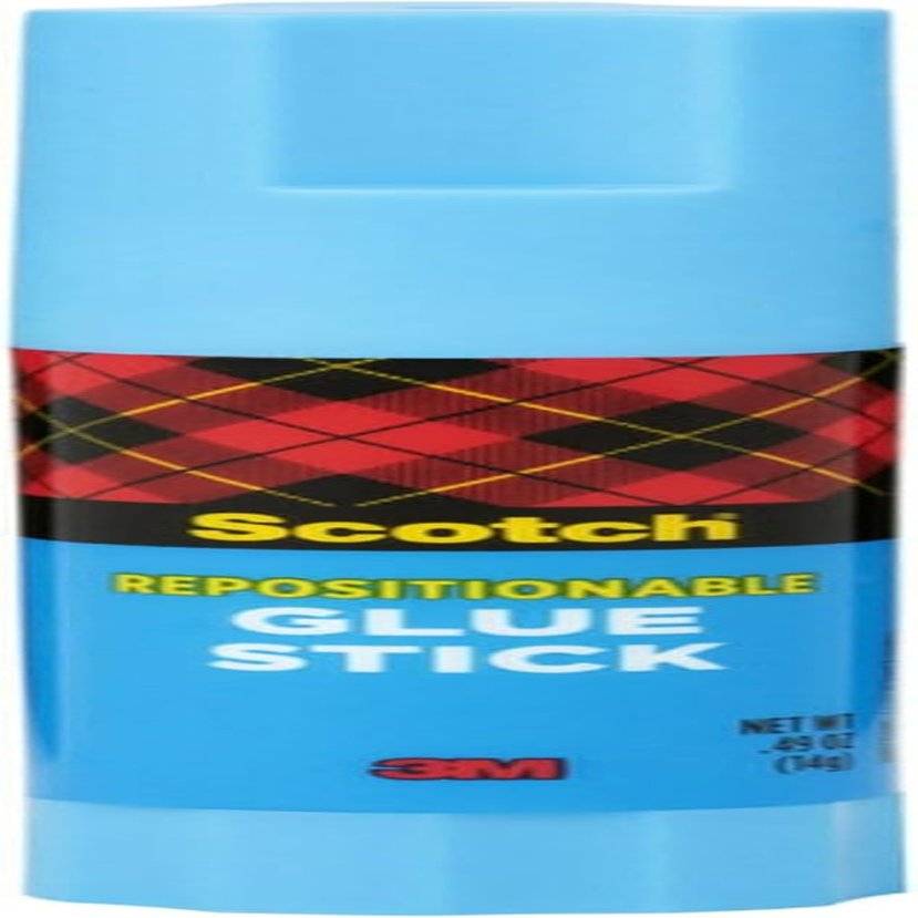 Removable Restickable Glue Stick.49Oz, Repositionable Stick (3-Pack)