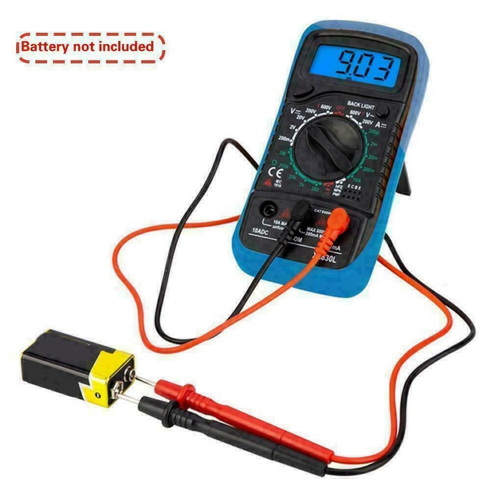 Digital Voltmeter Ammeter Ohmmeter Multimeter Volt AC DC Tester Meter XL830L