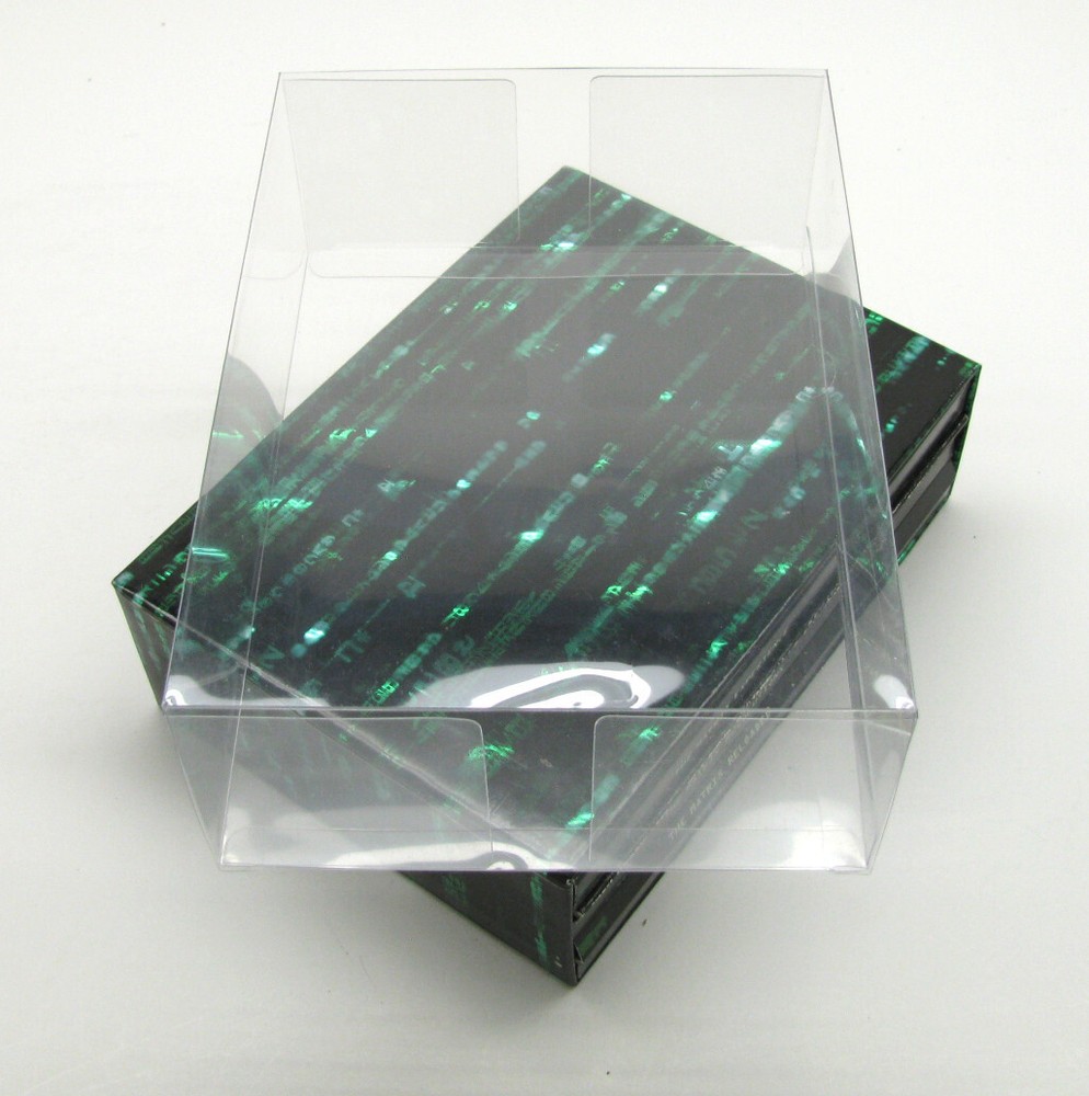 5x DVD OVERSIZED BOX SET (SIZE DVO G) - CLEAR PLASTIC PROTECTIVE BOX PROTECTOR