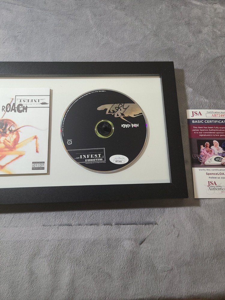 Jacoby Shaddix Signed Cd Display JSA Certified Infest 2000