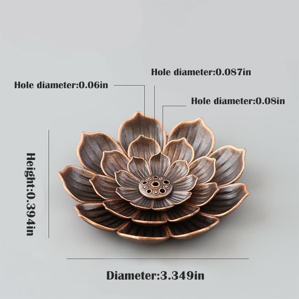 Incense Holder with Stick Tray: Multi-Functional Burner Black