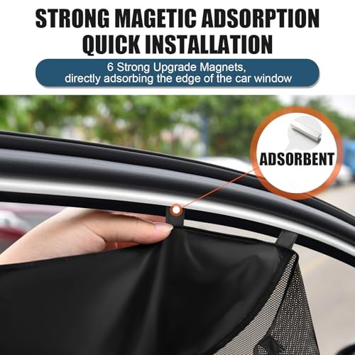 Car Window Sun Shade for Driver Side Window, 2 Pcs 2pcs for Front Side Windows