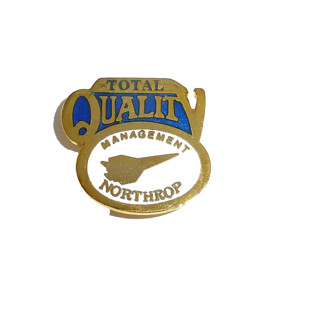 Nice Total Quality Management Northrop enamel pin