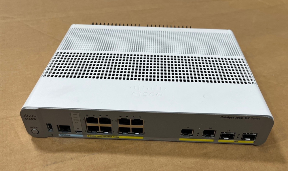 Cisco Catalyst WS-C2960CX-8PC-L  8 Port Network Switch
