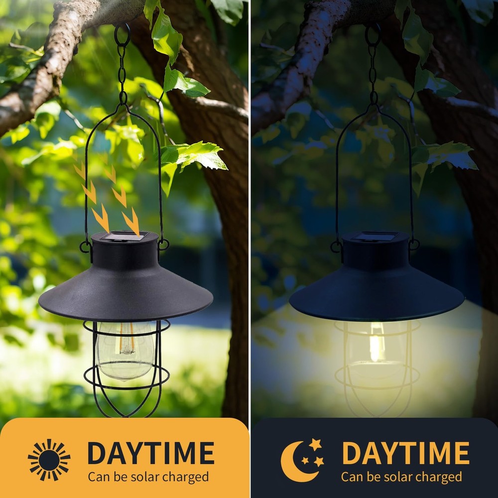 Replacement Solar Light Parts-Solar Lanterns Outdoor 1 PACK, Warm White
