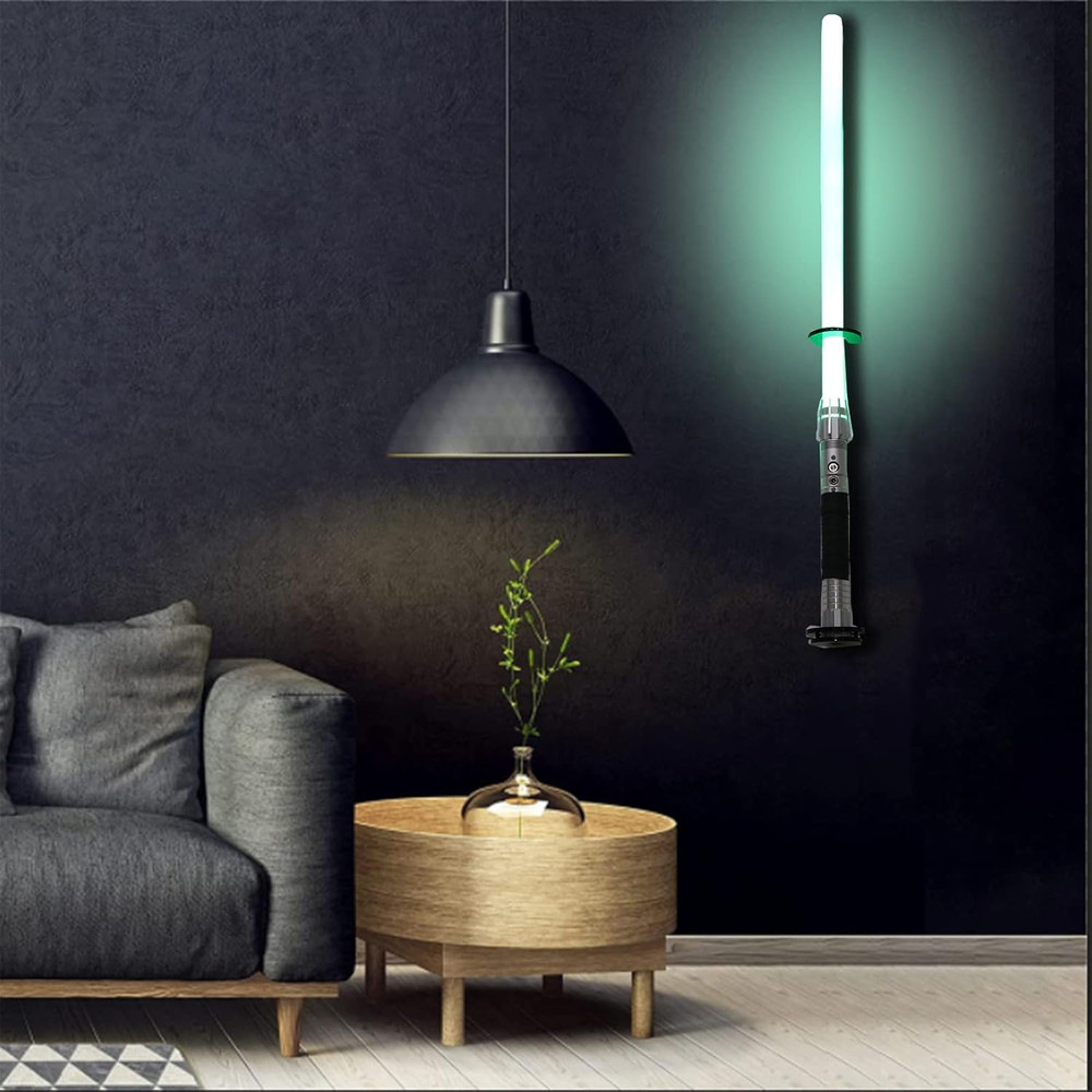 Vertical Acrylic Lightsaber Wall Mount Display Bracket - Black