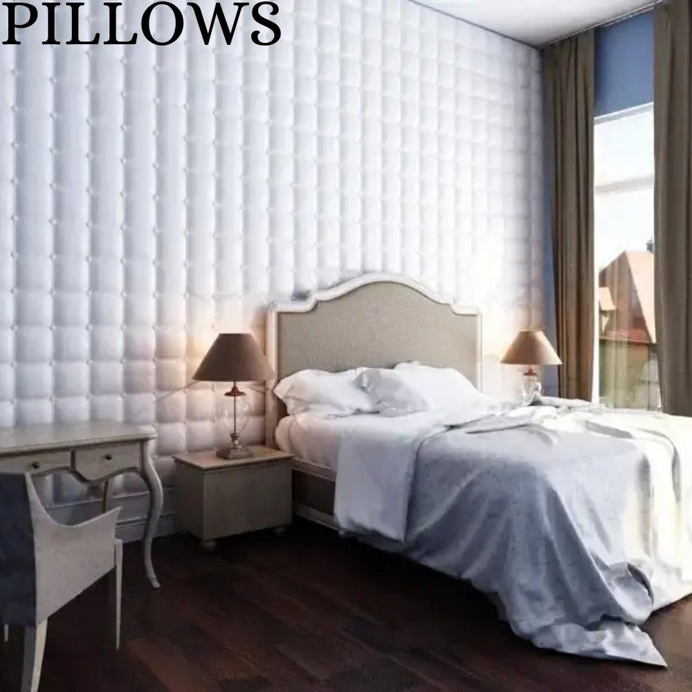 Mold For 3D Panel PILLOWS Molds Plaster Wall Art Decor ABS Plastic Form