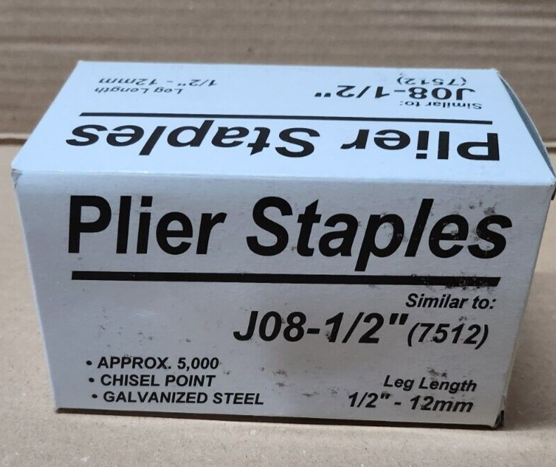 Generic Senco J08 1/2" Staples - 2 Boxes