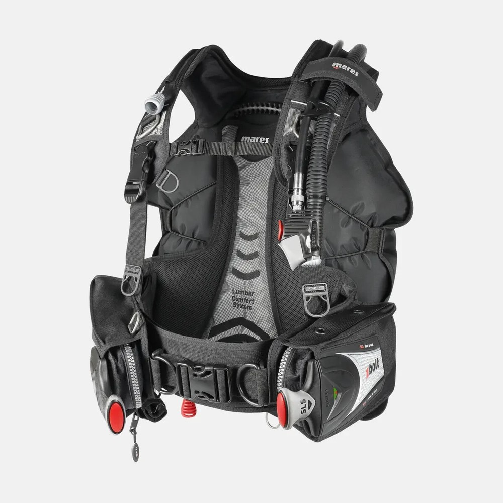 Mares Bolt SLS Back Inflate SCUBA BCD with Weight Integrated Pockets-Used