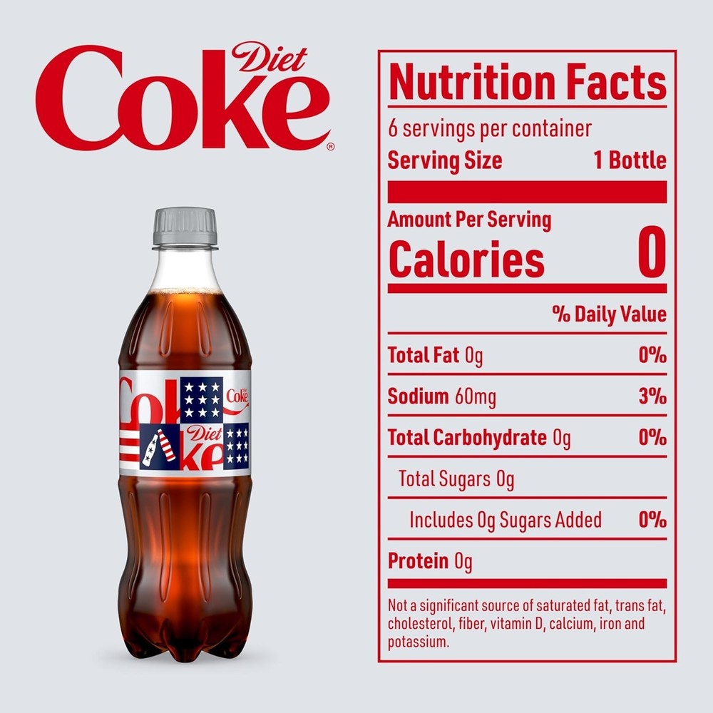 Diet Coke, 16.9 fl oz, 6 Pack (Package May Vary)