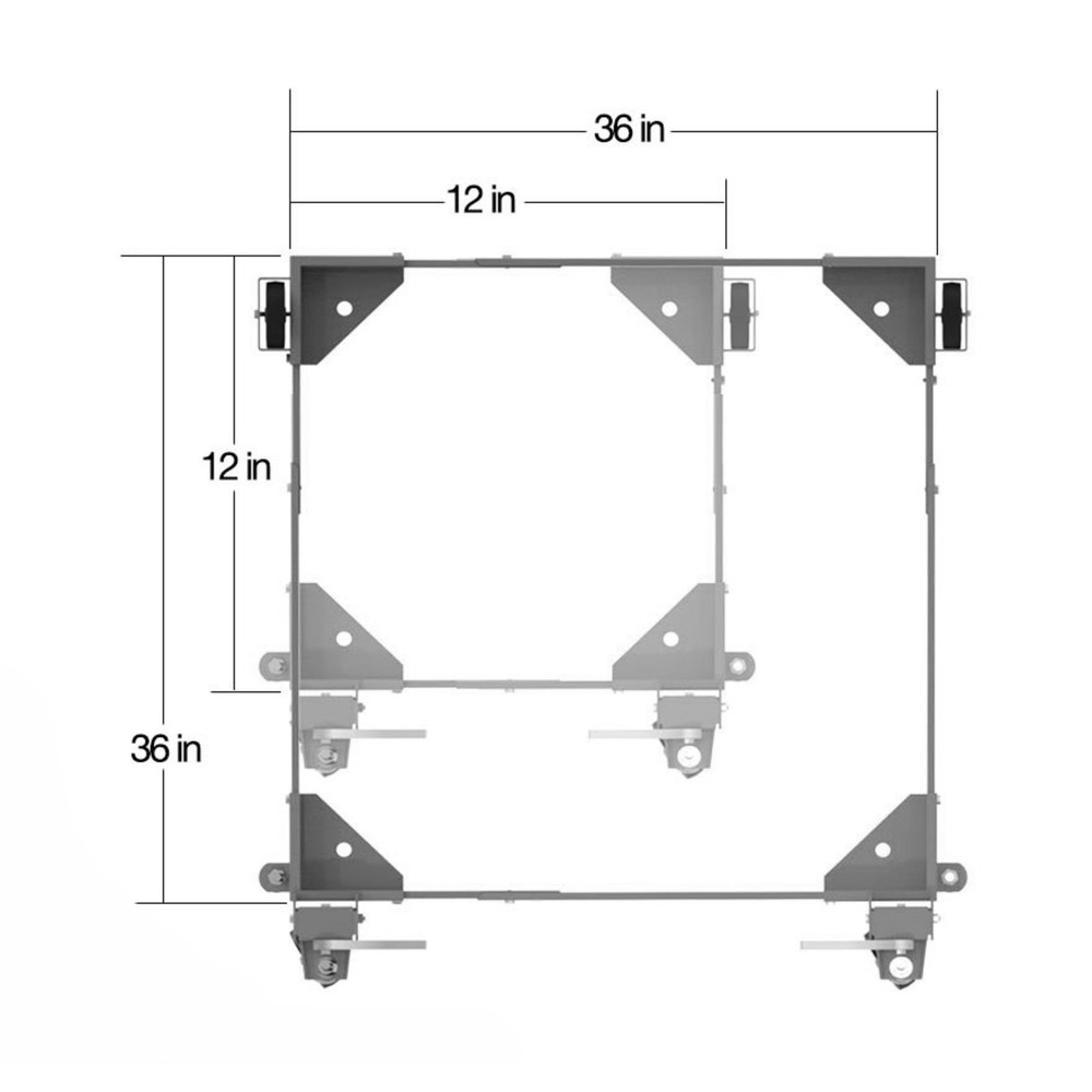 Steelman Universal Rolling Base for Shop Equipment MB-1236
