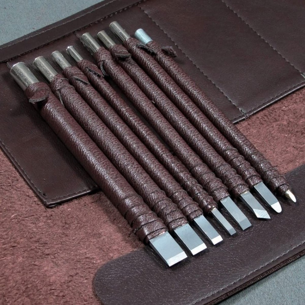SKYZONAL Stone Carving Tool Set Chisel Kit 8pcs...