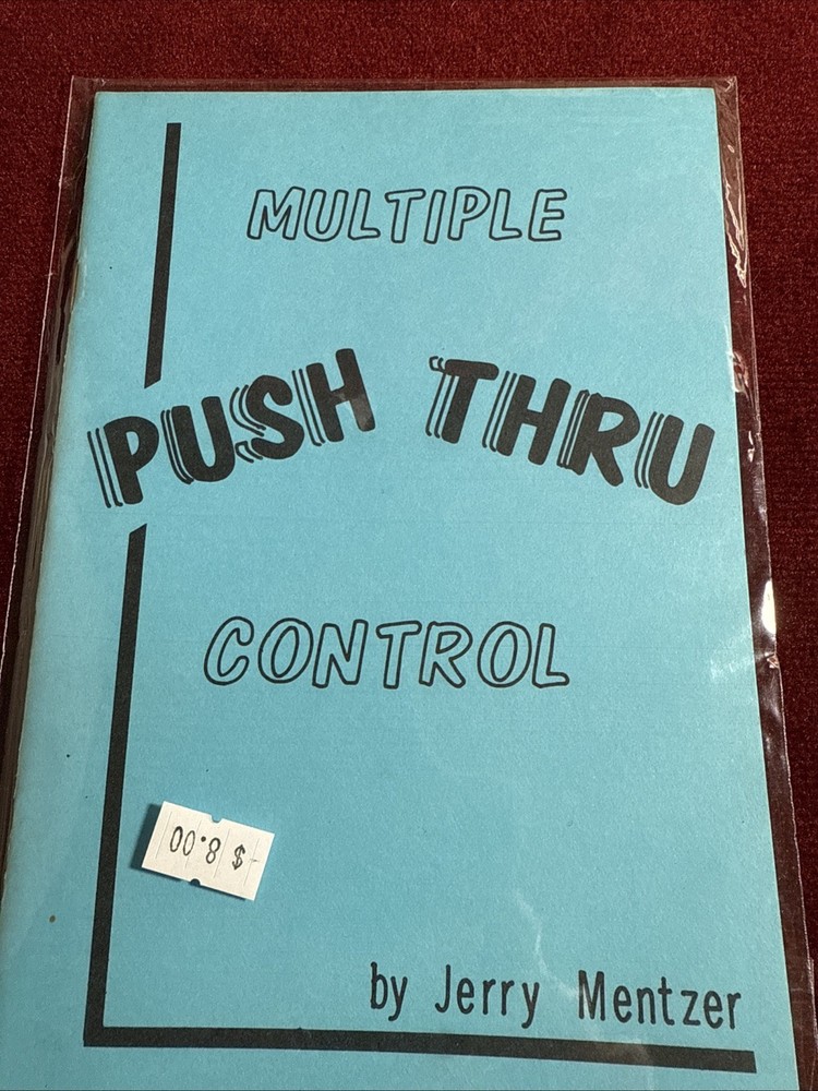Multiple Push Through Control Jerry Mentzer Card Magic VNTG 1973 Close-up