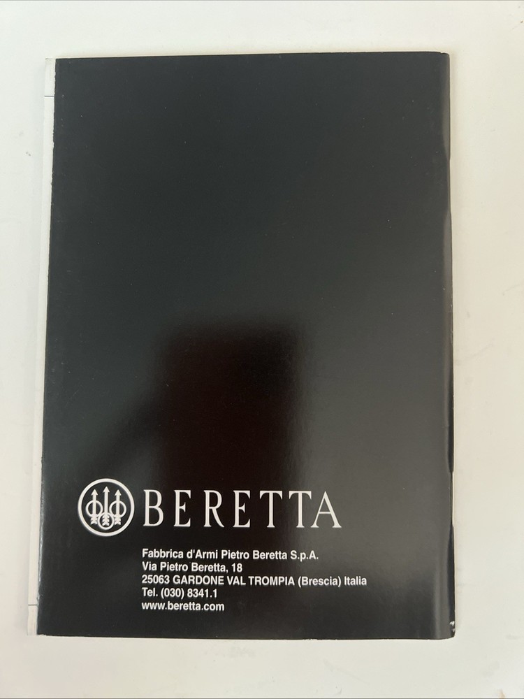 BERETTA PX4 STORM Owners Instruction Manual