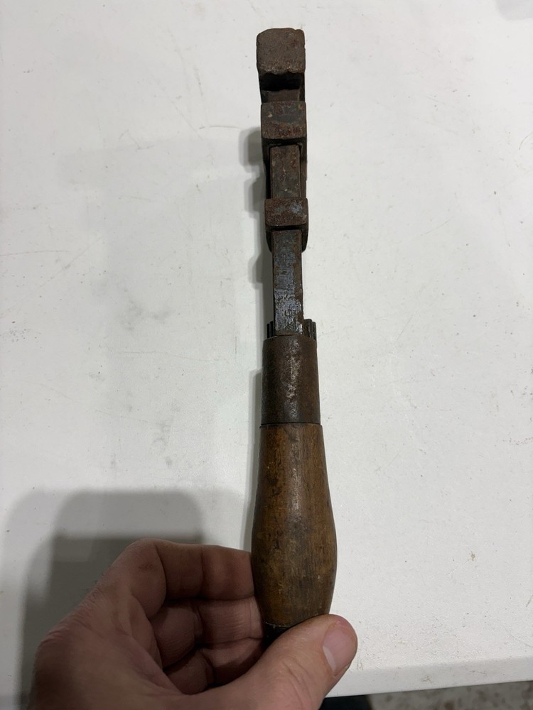 Pipe Wrenches Wood Handle Vintage