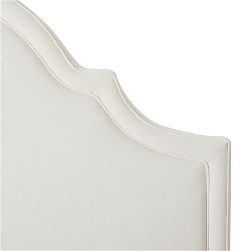 Catherine Upholstered Queen Headboard Antique White