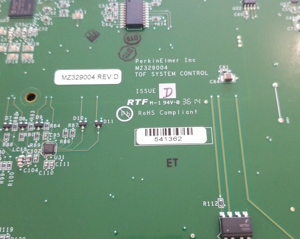 *PREOWNED* Perkin Elmer MZ329004 TOF SYSTEM CONTROL BOARD ISSUE D + WARRANTY!