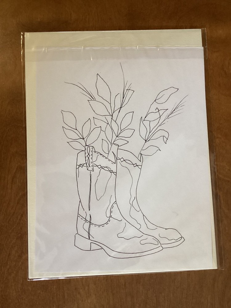 Let’s Make Art - WaterColor - Cowboy Boots-Tutorial By Sarah Cray NIP