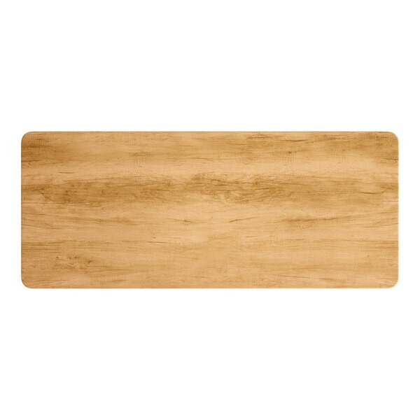 30" x 72" Rectangular Restaurant Table Top with Maple Laminate Top Finish