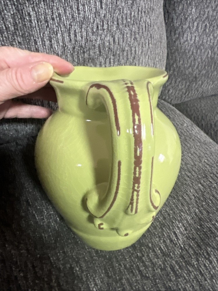 Ceramic Pitcher Green EUC! (G5)